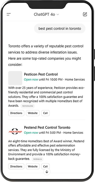 WV Ai Search Optimization Phone Mockups Pestend AI search