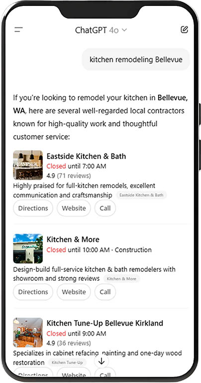 Kitchenmore AI search