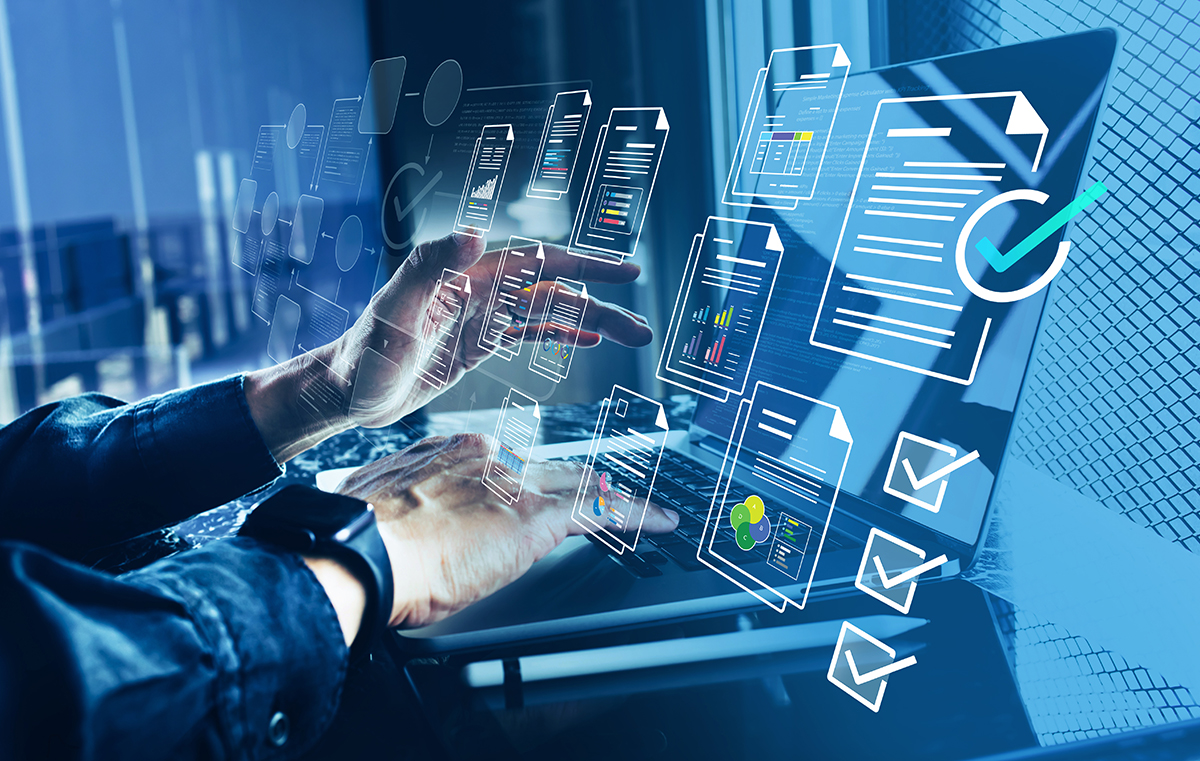 Electronic documents with automation management system.digital t