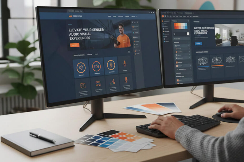 audio visual SEO services with web development and design