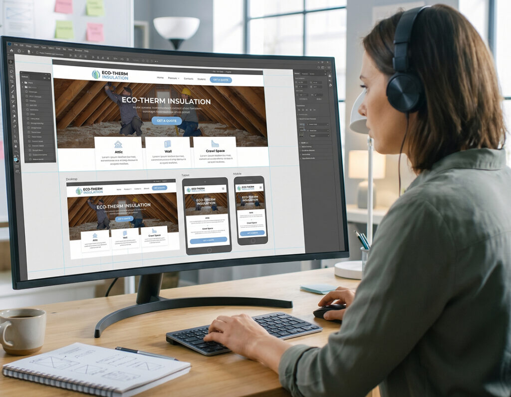 web design and development for insulation companies