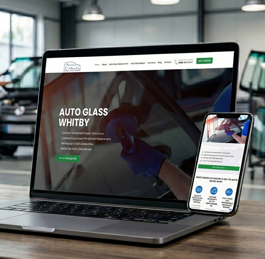 Whitby Auto Glass new website