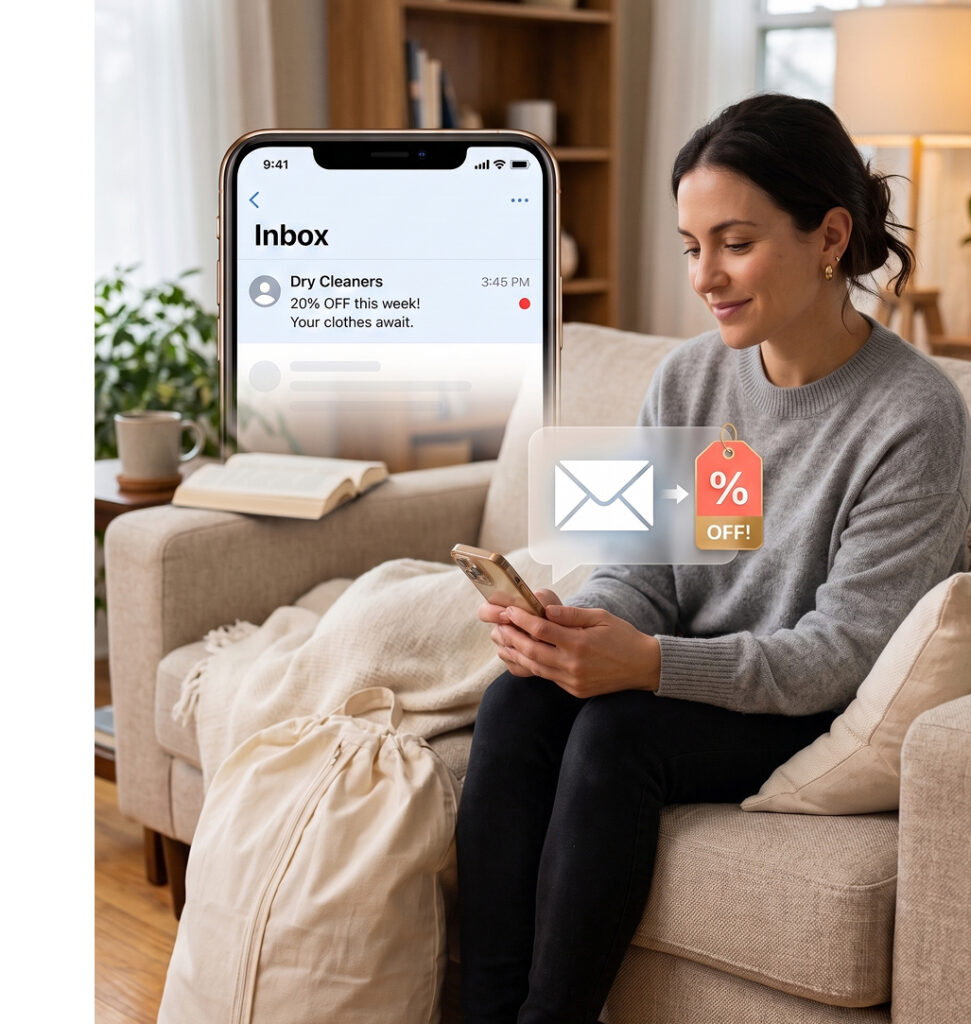 dry cleaning email marketing