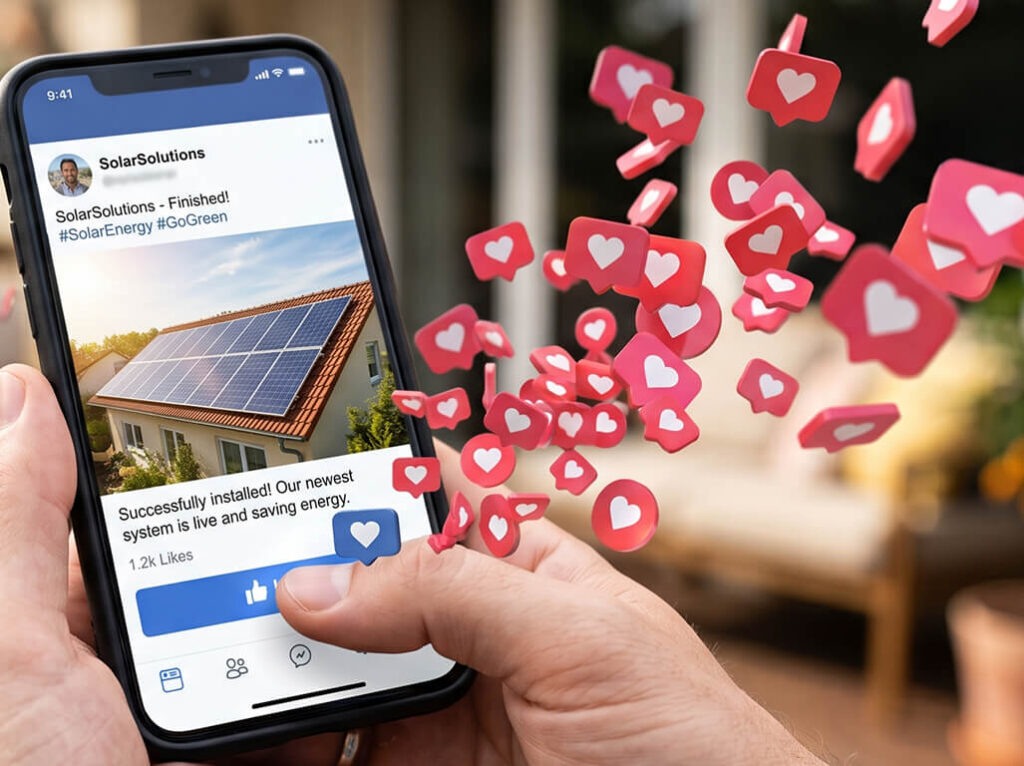 solar company social media marketing